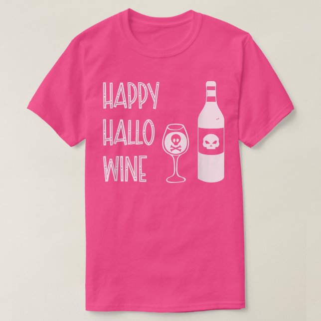 Happy Hallo Wine T-Shirt (Design vorne)