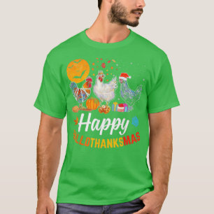 Happy HalloDankeMas Halloween Erntedank Xmas C T-Shirt