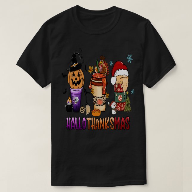 Happy hallothanksmas 23 T-Shirt (Design vorne)