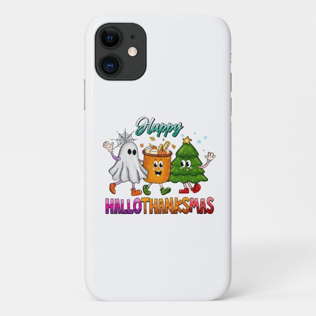 Happy Hallothanksmas Case-Mate iPhone Hülle (Rückseite)
