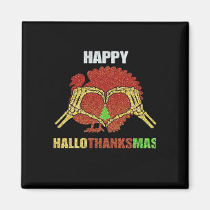 Happy Hallothanksmas Fun Holiday Saison Mashup Magnet