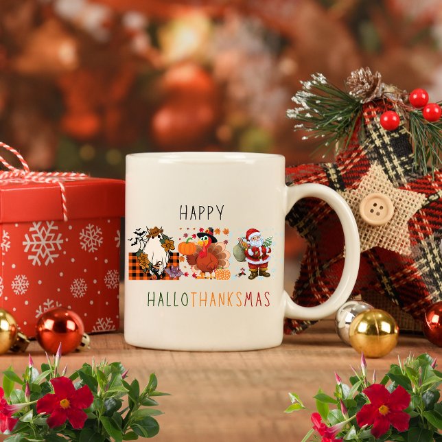 Happy HalloThanksMas  Kaffeetasse (Von Creator hochgeladen)