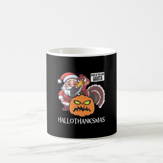 Happy Hallothanksmas Kaffeetasse (Mittel)