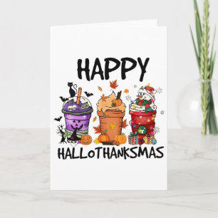 Happy Hallothanksmas Karte