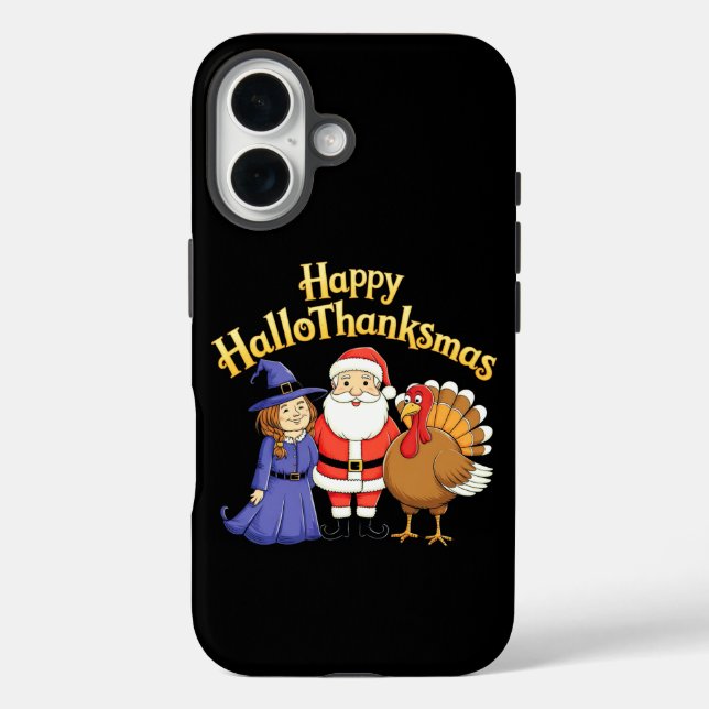Happy HalloThanksmas liebt Design Case-Mate iPhone Hülle (Rückseite)