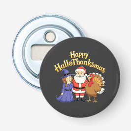 Happy HalloThanksmas liebt Design- Perfekter Hallo Flaschenöffner