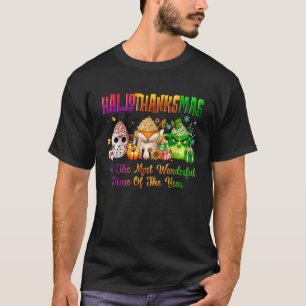 Happy Hallothanksmas Most Wonderful Time Fall Hall T-Shirt