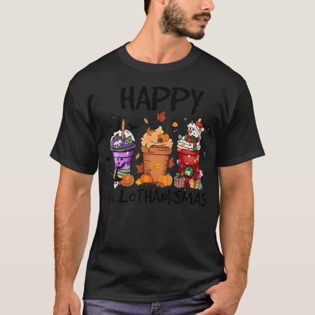 Happy Hallothanksmas T-Shirt (Vorderseite)