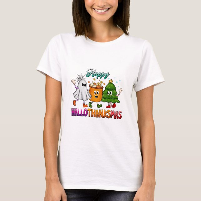 Happy Hallothanksmas T-Shirt (Vorderseite)