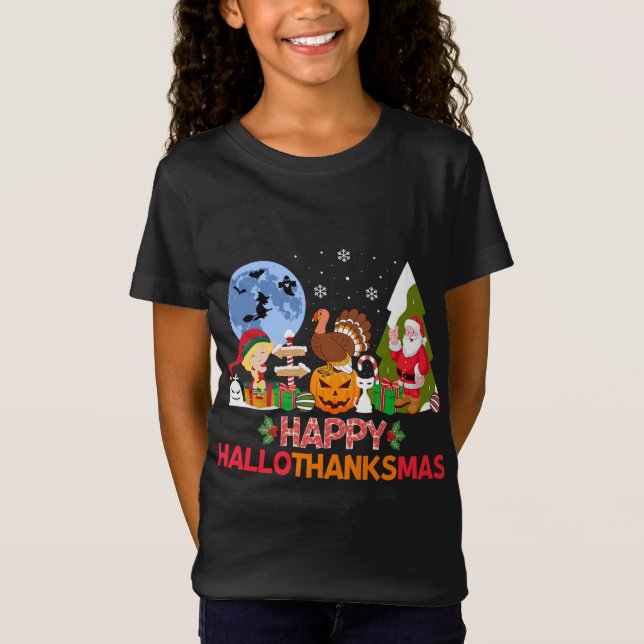 Happy Hallothanksmas T-Shirt (Vorderseite)