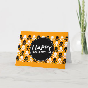 Happy-hallover-Mittelstreifen Karte