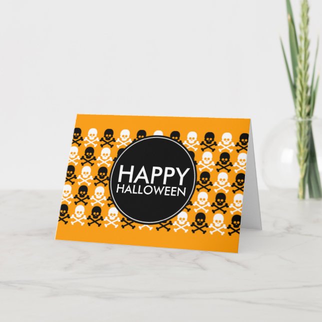 Happy-hallover-Mittelstreifen Karte (Vorderseite)