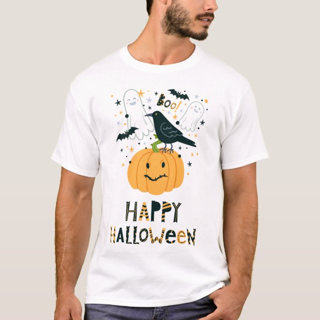 Happy Halloween 2024 T-Shirt (Vorderseite)