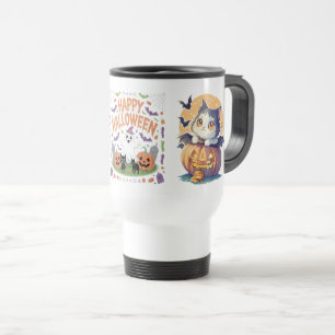 Happy Halloween 2025 Ghost Beängstigend Pumpkin Reisebecher