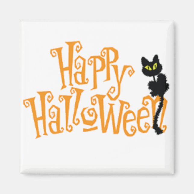 Happy Halloween 2" Kühlschrank Magnet (Vorne)