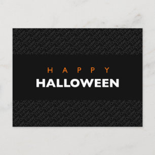 Happy Halloween 31. Oktober Moderne Typografie Postkarte
