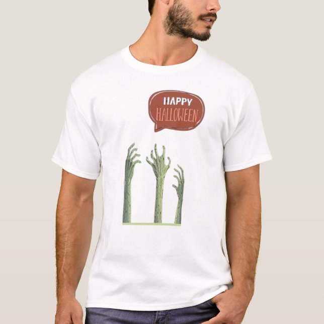 Happy Halloween 3-Hand Beängstigend | Spooky-T-Shi T-Shirt (Vorderseite)