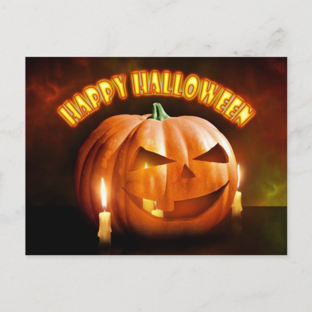 Happy Halloween 5 Postkarte (Vorderseite)