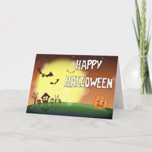 Happy Halloween Abend Sky Card Karte