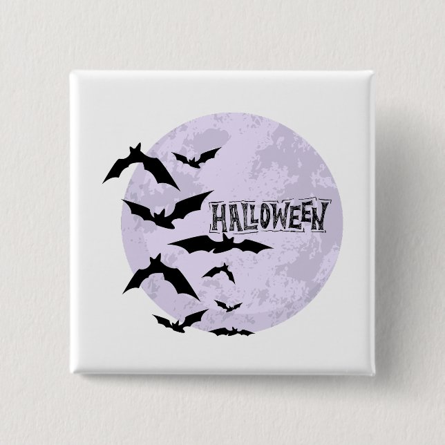 Happy Halloween Abzeichen Button (Vorderseite)