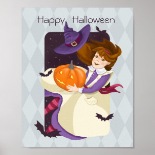 Happy Halloween Alice im Wunderland Poster