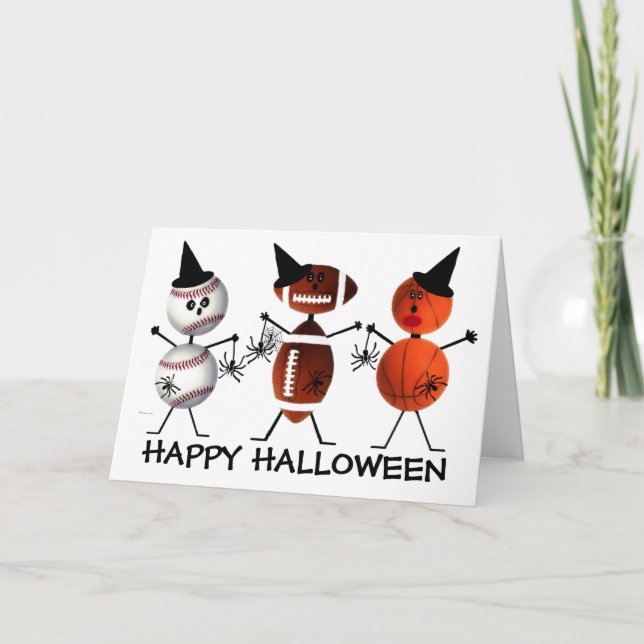 Happy Halloween All Sports Karte (Vorderseite)