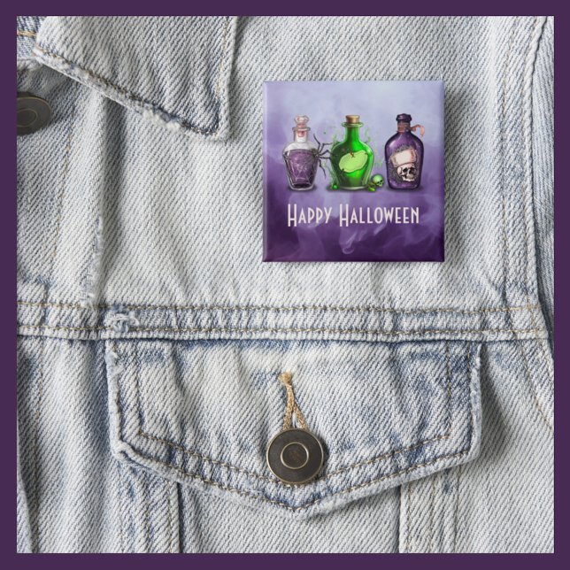 Happy Halloween Apothecary Jar Button (Von Creator hochgeladen)