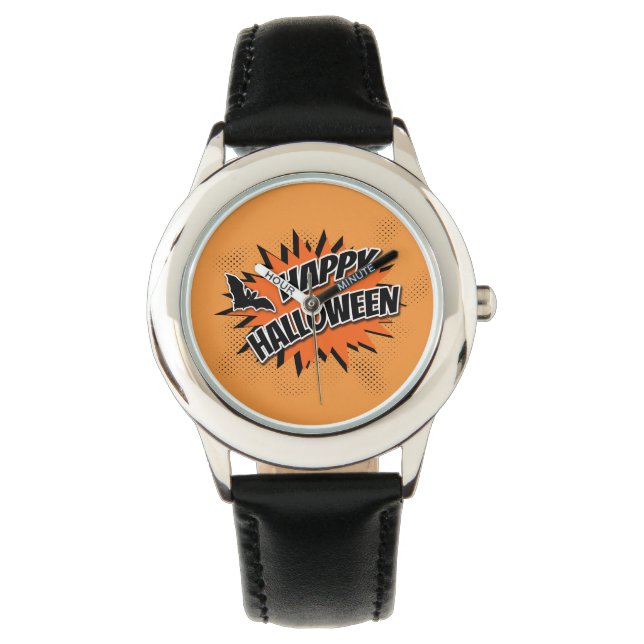 Happy Halloween Armbanduhr (Vorderseite)