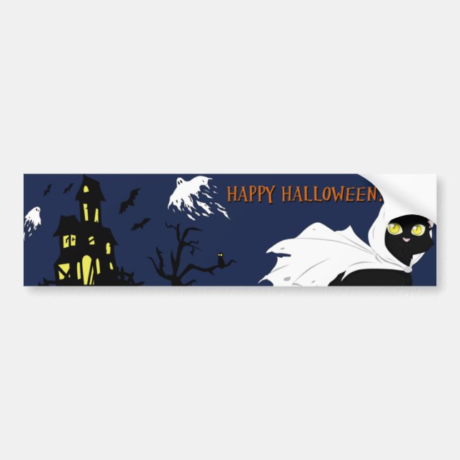 Happy Halloween Autoaufkleber (Vorne)