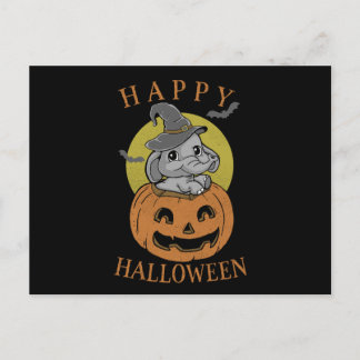 Happy Halloween Baby Elephant Postkarte