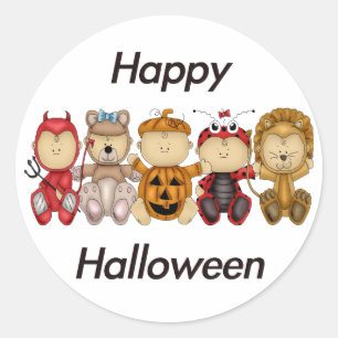 Happy Halloween (Babys) Runder Aufkleber