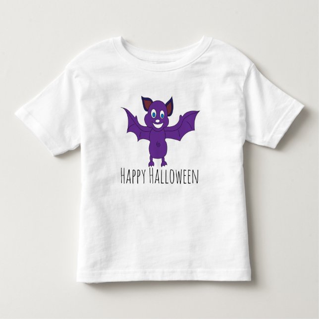 Happy Halloween Bat Kleinkind T-shirt (Vorderseite)