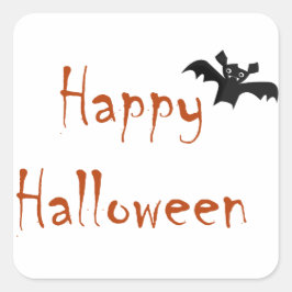 Happy Halloween Bat Sticker
