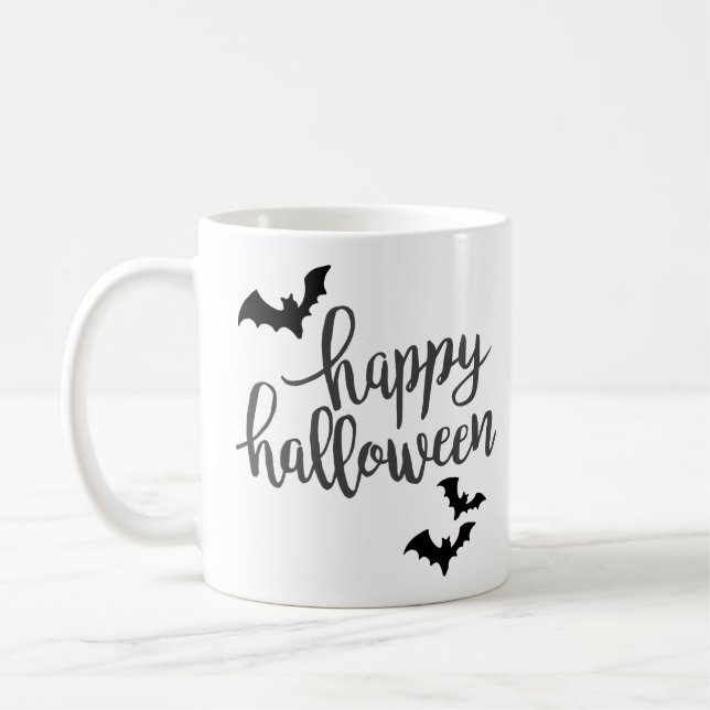 Happy Halloween Bats Kaffeetasse (Links)