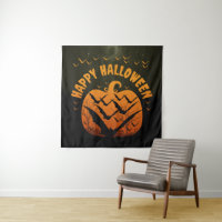 HAPPY HALLOWEEN BATTEN UND PUMPKIN
