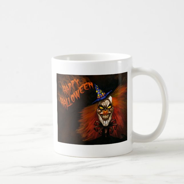 Happy Halloween Beängstigend Clown Kaffeetasse (Rechts)