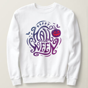 Happy Halloween Beängstigend Kürbisgesicht Sweatsh Sweatshirt