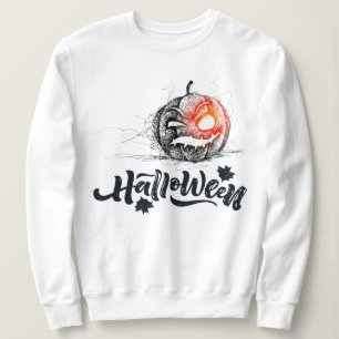 Happy Halloween Beängstigend Kürbisgesicht Sweatsh Sweatshirt