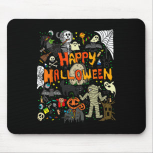 Happy Halloween Beängstigend Retro Boys Girls Kind Mousepad