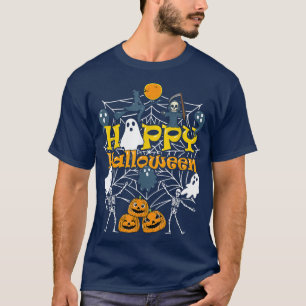 Happy Halloween Beängstigend Retro Boys Girls Kind T-Shirt