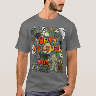 Happy Halloween Beängstigend Retro Boys Girls Kind T-Shirt