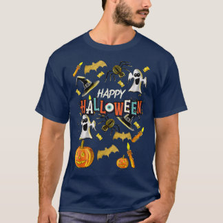 Happy Halloween Beängstigend Spooky Retro Style Bo T-Shirt
