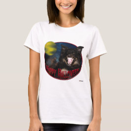 Happy Halloween Beängstigend Wolf T-Shirt