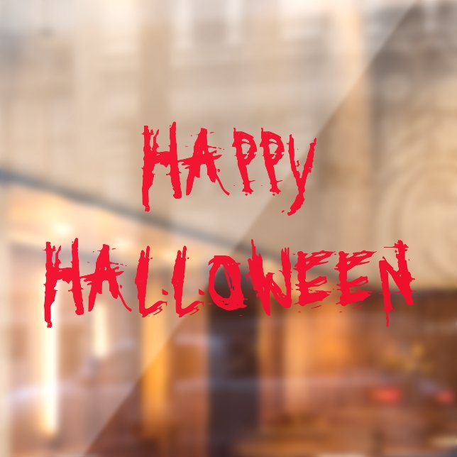 Happy Halloween beängstigende Ornamente Fensteraufkleber (Blatt 2)