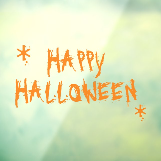 Happy Halloween beängstigende, sprichwörtliche Typ Fensteraufkleber (Blatt 3)