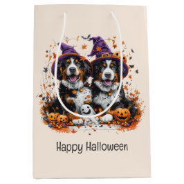 Happy Halloween Berner Hunde Mittlere Geschenktüte