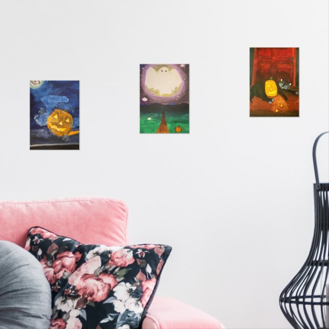 Happy Halloween Bilderwand Sets (Wohnzimmer)