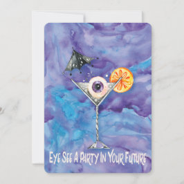 Happy Halloween Black Cat Costume Cocktail Party Einladung