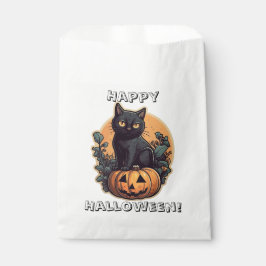 Happy Halloween Black Cat Geschenktütchen