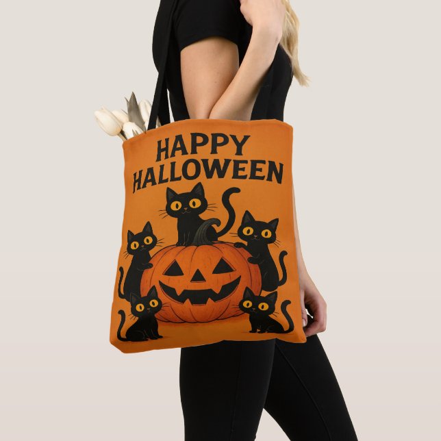 Happy Halloween Black Cat & Pumpkin (Von Nahem)